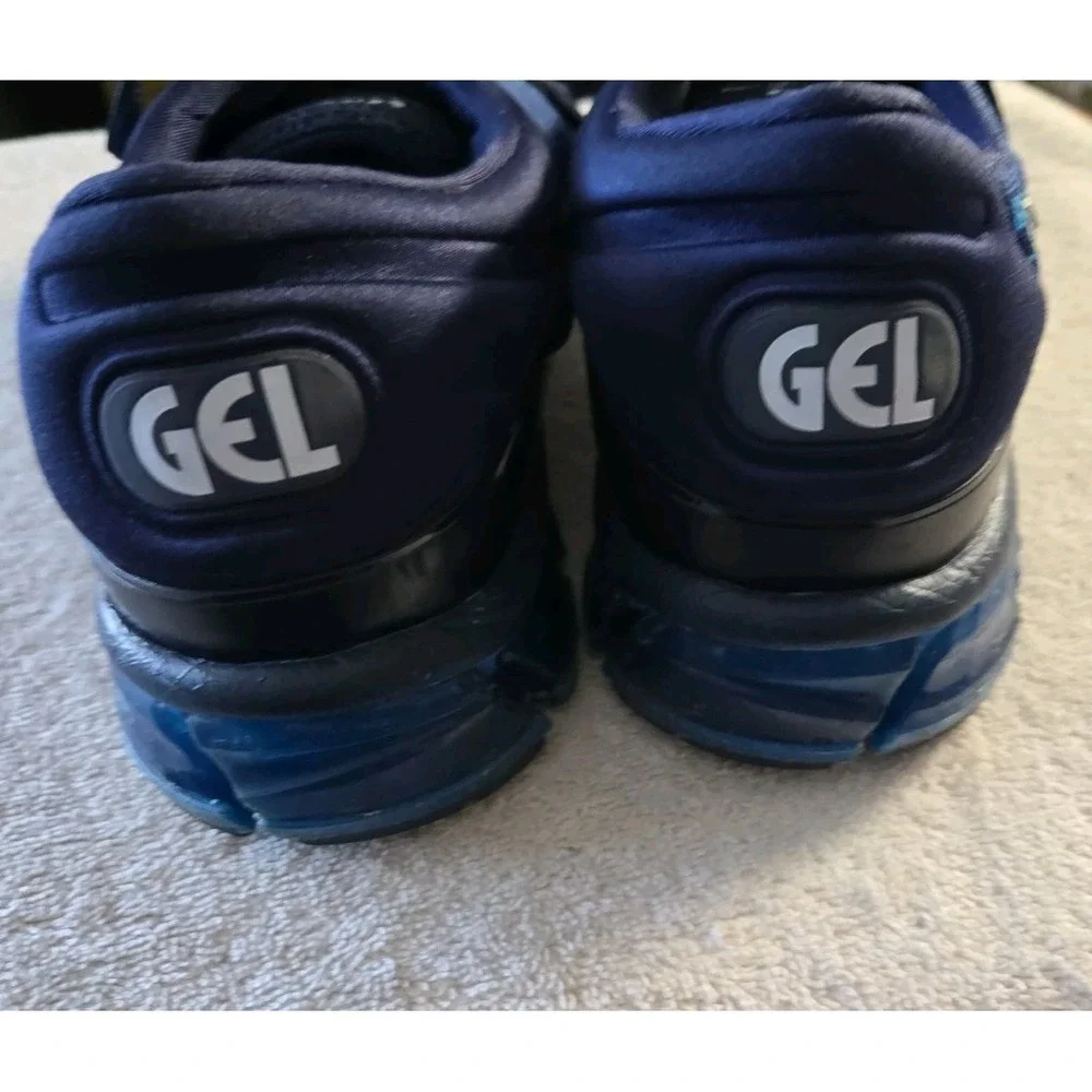 ASICS Gel Quantum 360  Men's Size 12 Blue Suede Running Casual Shoes.